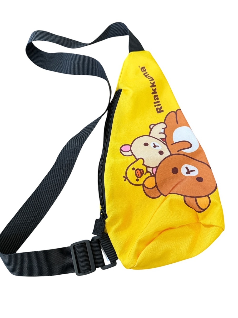 2019 McDonald’s Rilakkuma Crossbody Sling Bag Yellow San-X Kawaii Bear